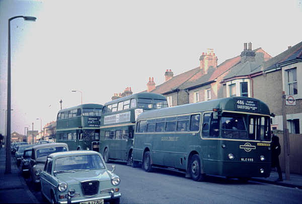 London Country buses at Bexleyheath
