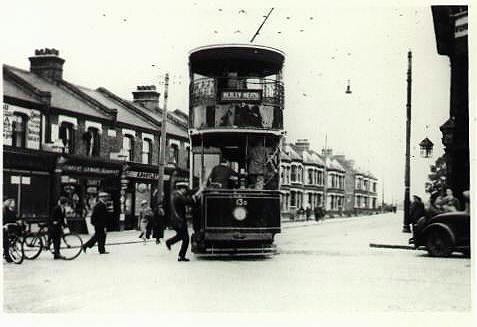 Erith tram at Abbey Wood