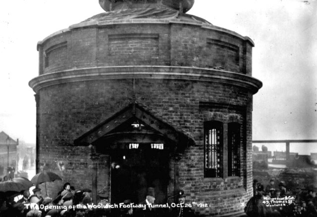 Oppening of Woolwich foot tunnel 1912